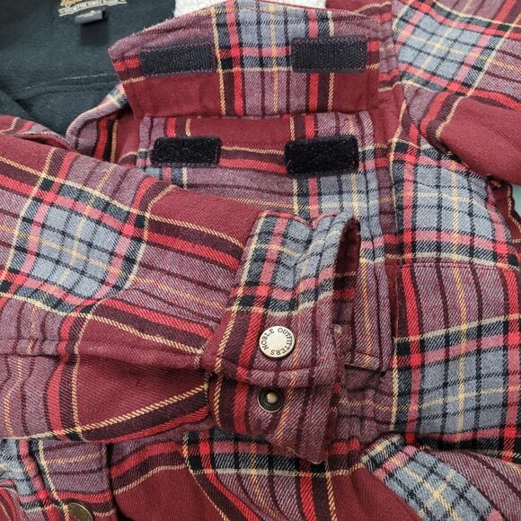 Noble Outfitters Womens Plaid Sherpa Collared Flannel Jacket Size M Cabin Core - Picture 4 of 10
